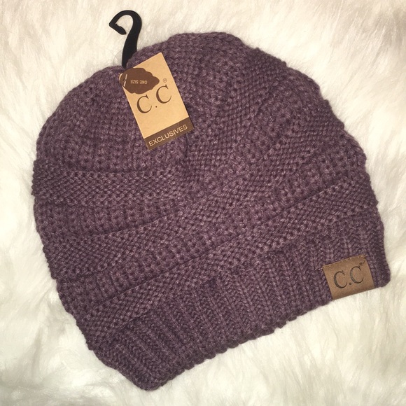 C.C Beanie Hat in Violet NWT - Picture 3 of 10